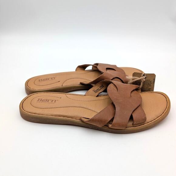 Børn Isabella Slip On Slide Sandal Women's Leather Brown/Tan Size US10M EU40.5 - Picture 10 of 10